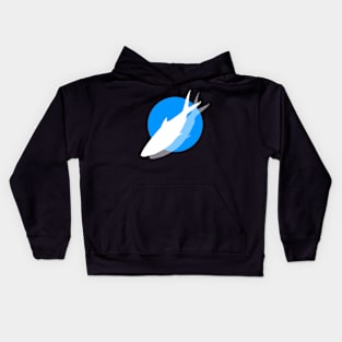 sleepingfish logo [blu] Kids Hoodie